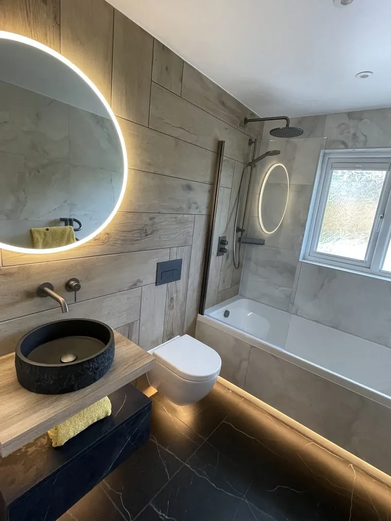 Bathroom installation plumbing work in Plymouth